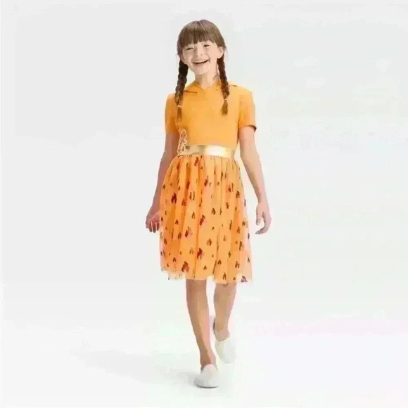 Pokemon Charmander Dress - Orange -Girls XL 14 - Picture 2 of 9